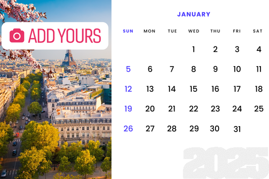 2025 Custom Photo Magnet Calendar Set (12 pack)